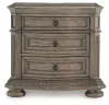 Ashley Furniture B944-93 Ardenfield - Three Drawer Night Stand - Light Brown