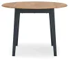 Ashley Furniture D399/15/01(2) Ashley Furniture D399/15/01(2) Gesthaven - 5 Pc. - Round Dining Room Drop Leaf Table, 4 Side Chairs - Natural / Blue