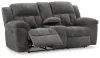 Ashley Furniture 3740694 Ashley Furniture 3740694 Frohn - Dbl Reclining Loveseat with Console - Graphite