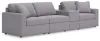 Ashley Furniture 92104S29 Ashley Furniture 92104S29 Modmax - 4-Piece Sectional With Storage Console - Granite