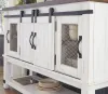 Ashley Furniture D546/13/224(4)/60 Ashley Furniture D546/13/224(4)/60 Valebeck - 6 Pc. - Counter Table, 4 Barstools, Server - White