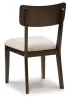 Ashley Furniture PCD607-07 Mallenette - Dining Upholstered Side Chair (Set of 2) - Merlot