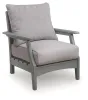 Ashley Furniture PCP803-820 Cove Beach - Lounge Chair With Cushion (Set of 2) - Gray