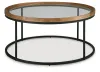 Ashley Furniture T502-8 Ashley Furniture T502-8 Noraluna - Round Cocktail Table - Medium Brown