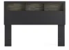 Ashley Furniture PCB1118-65 Ashley Furniture PCB1118-65 Broachmyn - Queen Bookcase Headboard - Black / Gray