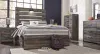 Ashley Furniture B211B9 Ashley Furniture B211B9 Drystan - Full Panel Bed With 2 Side Drawers - Brown / Beige