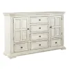 Liberty Furniture 361W-BR31 Liberty Furniture 361W-BR31 Big Valley - 2 Door 6 Drawer Dresser - Whitestone
