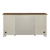 Liberty Furniture 652-HO120 Farmhouse Reimagined - Door Credenza - Antique White / Chestnut Tops