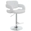 CoasterEssence 102557 Brandi - Adjustable Bar Stool - Chrome And White