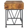 CoasterEveryday 801541 Analiese - 3-Drawer Writing Desk - Rustic Nutmeg