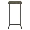 CoasterEveryday 902864 Pedro - Expandable C-Shaped Sofa Side Table - Weathered Gray