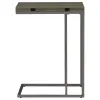 CoasterEveryday 902864 Pedro - Expandable C-Shaped Sofa Side Table - Weathered Gray
