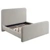 Coaster Fine Furniture 302052KE Wren - Upholstered Eastern King Platform Bed - Gray
