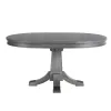 Intercon FR-TA-4260-PEW-C Foundry - Pedestal Table - Brushed Pewter