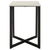 Coaster Fine Furniture 707698-S2 Tobin - 2 Piece Marble Top Coffee And End Table Set - White