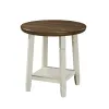 New Classic T3527-3P Flaherty - 3 Piece Occasional Set (1 Coffee & 2 End Tables) - Brown / White