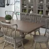 Liberty Furniture 237G-DR-5TRS Liberty Furniture 237G-DR-5TRS River Place - 5 Piece Trestle Table Set - Riverstone Gray & Tobacco