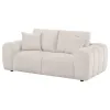 Coaster Fine Furniture 504956 Burnett - Chenille Upholstered Wide Arm Loveseat - Ivory