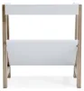 Ashley Furniture A4000361 Blariden - Small Bookcase - White / Tan