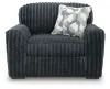 Ashley Furniture 9810523 Ashley Furniture 9810523 Midnight-Madness - Chair And A Half - Gunmetal