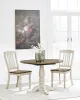 Ashley Furniture PCD616-01 Wirloni - Dining Room Side Chair (Set of 2) - Antique White / Brown