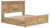 Ashley Furniture PCB1170B16 Ashley Furniture PCB1170B16 Makidern - King Panel Storage Bed With Under Bed Storage Unit And Storage Footboard - Tan