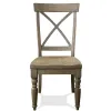 Riverside Furniture 54955 Sonora - X - Back Side Chair (Set of 2) - Snowy Desert