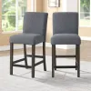 New Classic D4125-22-GRY High Line - Counter Chair (Set of 2) - Gray