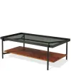 Riverside Furniture 31502 Lennox - Rectangular Cocktail Table - Rosewood