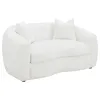CoasterElevations 509872 Isabella - Faux Sheepskin Upholstered Loveseat Natural - Ivory