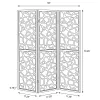 CoasterEveryday 900092 Nailan - 3-Panel Room Divider Folding Screen Open Mosaic - Black