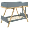 Coaster Fine Furniture 460572T Frankie - Wood Twin Over Twin Bunk Bed - Blue And Natural