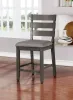 Furniture of America CM3716PC-2PK Viana - Counter Height Side Chair (Set of 2) - Gray / Light Gray