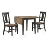 Intercon HP-TA-3650D-BBP-C Harper - Drop Leaf Table - Brushed Brown / Pecan