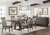 Intercon HR-TA-42101-RCV-C Hearst - Trestle Table - Reclaimed Chevron