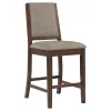 CoasterEveryday 108889 Patterson - Upholstered Counter Chair (Set of 2) - Mango Oak