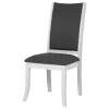 Coaster Fine Furniture 109332 Judd - Upholstered Dining Side Chair (Set of 2) - Pearl White