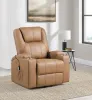 Coaster Fine Furniture 609476P Armstrong - Upholstered Power Lift Massage Recliner - Camel
