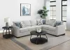 Coaster Fine Furniture 500818 Ashford - Chenille Upholstered Sleeper Sectional Sofa - Greige
