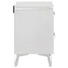 Coaster Fine Furniture 215792 Cassia - 2-Drawer Nightstand Bedside Table - White High Gloss