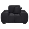 Coaster Fine Furniture 511063 Octavia - Fabric Upholstered Track Arm Accent Chair - Black