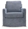 Ashley Furniture A3000646 Nenana Next-Gen Nuvella - Swivel Glider Accent Chair - Denim