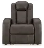 Ashley Furniture 3660213 Fyne-Dyme - Power Recliner/Adj Headrest - Shadow