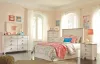 Ashley Furniture B267/87/B100-21 Ashley Furniture B267/87/B100-21 Willowton - Full Panel Headboard with Bolt on Bed Frame - Whitewash