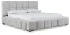 Ashley Furniture PCB584B3 Grendusk - California King Upholstered Bed - Light Gray