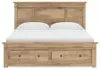 Ashley Furniture PCB1170B13 Ashley Furniture PCB1170B13 Makidern - King Panel Storage Bed With Storage Footboard - Tan