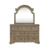 Liberty Furniture 244N-BR-DM Liberty Furniture 244N-BR-DM Magnolia Manor - Dresser & Mirror - Weathered Bisque