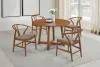 CoasterEveryday 108471 Dinah - Round Solid Wood Dining Table - Walnut