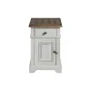 Intercon DK-TA-1624-RFO-C Drake - Chairside Table - Rustic White / French Oak