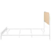 Coaster Fine Furniture 360301Q Amherst - Radio Weave Rattan Metal Queen Bed - White